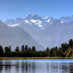 Mounts Tasman & Cook Reflected in Lake Matheson Mounts Tasman & Cook Reflected in Lake Matheson