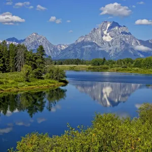 Mt Moran Reflecting in Snake River Print Mt Moran Reflecting in Snake River Print