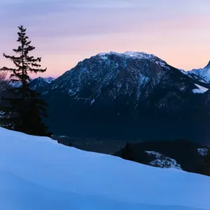 Mt Zahmer Kaiser, from Mt Bruennstein, Bavarian Alps, Brunnstein, Oberaudorf, Bavaria, Germany Mt Zahmer Kaiser, from Mt Bruennstein, Bavarian Alps, Brunnstein, Oberaudorf, Bavaria, Germany