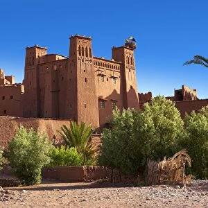 Mud buildings of the fortified Berber Ksar of Ait Benhaddou, Sous-Massa-Dra, Morocco