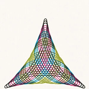 Multicolor Triangle Line Drawing