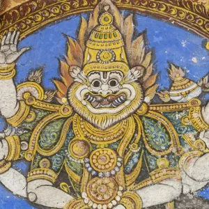 Srirangam Temple Mural Print Srirangam Temple Mural Print