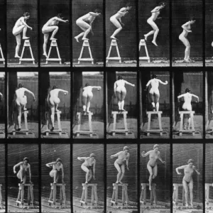 Eadweard Muybridge Acrobatic Woman Print Eadweard Muybridge Acrobatic Woman Print
