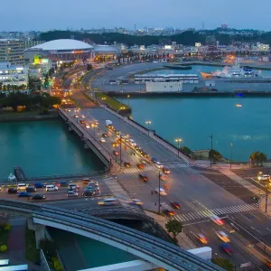 Naha, view from Rihga Royan Gran Okinawa hotel, Okinawa, Japan Naha, view from Rihga Royan Gran Okinawa hotel, Okinawa, Japan