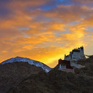 Namgyal Tsemo Gompa, main buddhist monastery centre in Leh, Ladakh, India