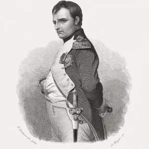 Napoleon Bonaparte Steel Engraving Print (1868) Napoleon Bonaparte Steel Engraving Print (1868)