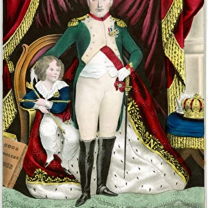 Napoleon Bonaparte and His Son