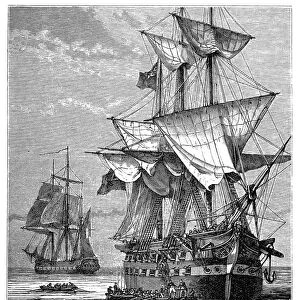 Napoleons embarkation on the Northumberland