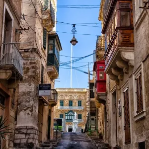 Narrow Streets of Valletta Print