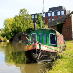 Grand Union Canal Leighton Buzzard Narrowboat Print Grand Union Canal Leighton Buzzard Narrowboat Print