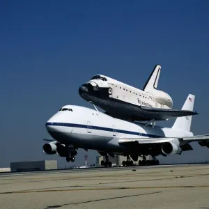 NASA Boeing Space Shuttle Print on Carrier Aircraft NASA Boeing Space Shuttle Print on Carrier Aircraft