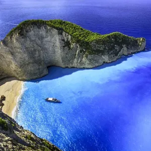 Navagio Beach Print - Zakynthos Island Shipwreck Navagio Beach Print - Zakynthos Island Shipwreck