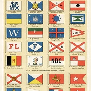 Navigation Company flags illustration 1896