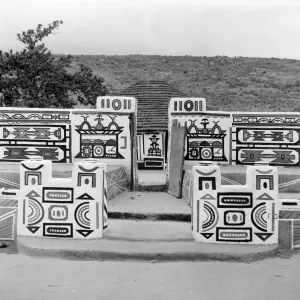 Ndebele House Print circa 1955