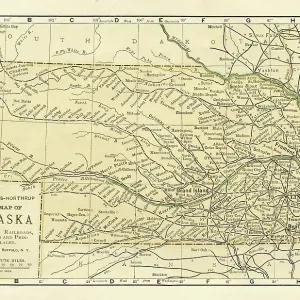 Nebraska USA map 1898 Nebraska USA map 1898