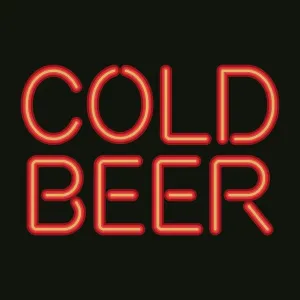 Neon Sign Cold Beer Print