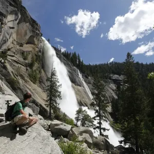 Nevada Falls Print, Yosemite National Park Nevada Falls Print, Yosemite National Park