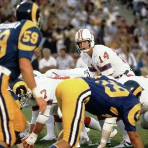 New England QB Steve Grogan Game Action