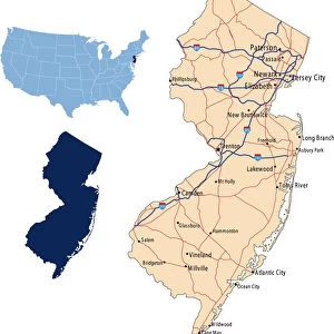 New Jersey road map