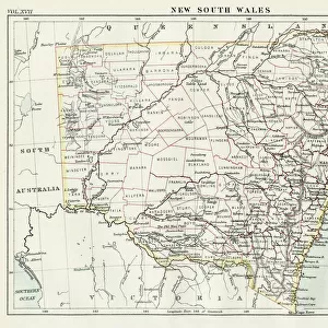 New South Wales map 1884