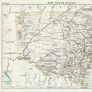 New South Wales map 1884