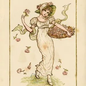 New Year Print 1883 by Kate Greenaway New Year Print 1883 by Kate Greenaway