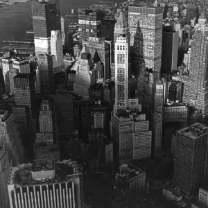 New York 1971 Print: World Trade Centre Construction New York 1971 Print: World Trade Centre Construction