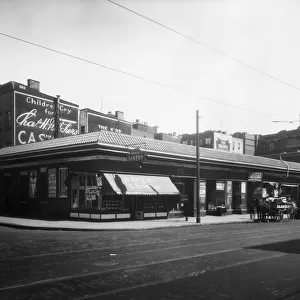 New York Bakery; View of a retail block, which is located between 641-59 East 180th Street