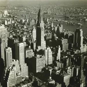 New York City, (B&W), (Aerial view) New York City, (B&W), (Aerial view)