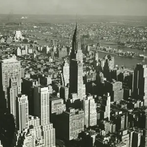 New York City, (B&W), (Aerial view) New York City, (B&W), (Aerial view)