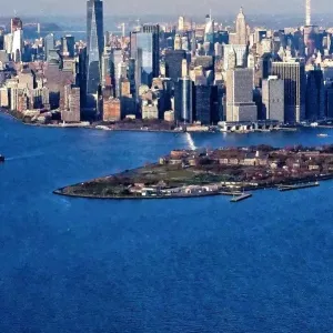 New York Harbor and Manhattan New York Harbor and Manhattan