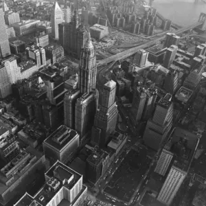 New York Rooftops Print 1971 New York Rooftops Print 1971