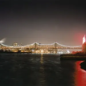 New York City Skyline Nighttime Print New York City Skyline Nighttime Print