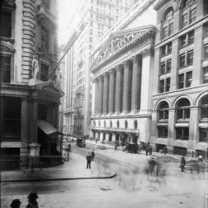 New York Stock Exchange Print, 1910s New York Stock Exchange Print, 1910s