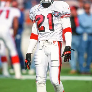 その他 DEION SANDERS 49ers #21 San Francisco 49ers CB #21 Deion Sanders Print - August 1994. Art