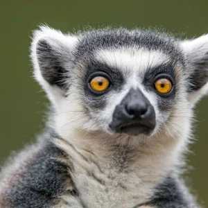 Nice portrait of a ring-tailed lemur