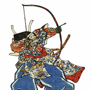 Ninja Traditional Japanese Warrior woodblock print