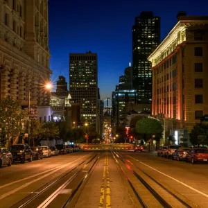 Nob Hill Nighttime Print Nob Hill Nighttime Print