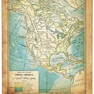North America map 1898