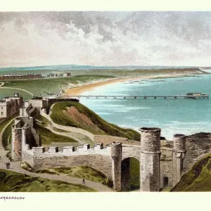 North Bay and pier, Scarborough, North Yorkshire, 19th Century North Bay and pier, Scarborough, North Yorkshire, 19th Century