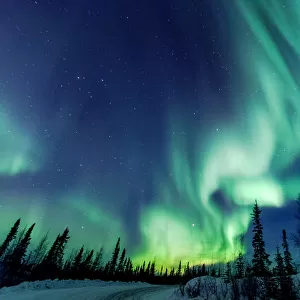 Northern Lights close to Yellowknife in the Northw