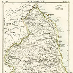 Norththumberland map 1884
