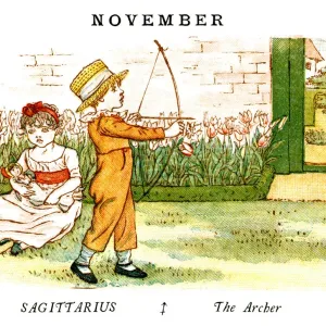 November Print by Kate Greenaway, 1884 November Print by Kate Greenaway, 1884