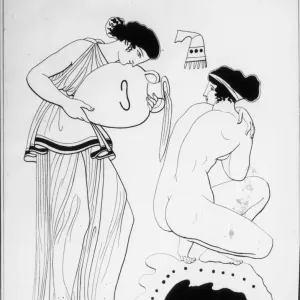 Nude Goddess Print, circa 500 BC