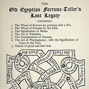 Old Egyptian Fortune-Teller's Last Legacy, Superstition and paranormal, 18th Century