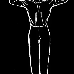 Old engraved illustration of Hygienic Gymnastics, healthy lifestyle - leg, body and arm exercises