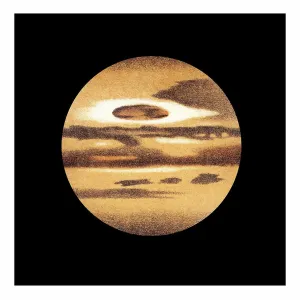 Old engraved illustration of Jupiter planet Old engraved illustration of Jupiter planet