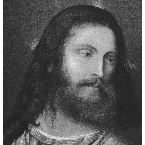 Old engraved illustration of the Lord Jesus Christ Old engraved illustration of the Lord Jesus Christ
