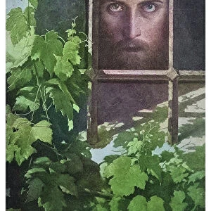 Old engraved illustration of the the world's ingratitude, Jesus Christ in prison