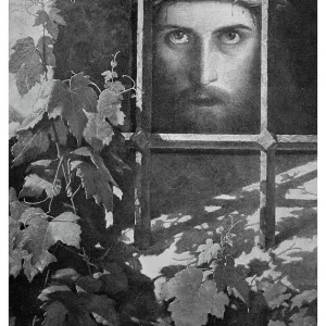 Old engraved illustration of the the world's ingratitude, Jesus Christ in prison Old engraved illustration of the the world's ingratitude, Jesus Christ in prison